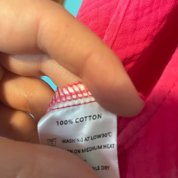 Red sky hot pink square romper - Picture 6 of 6